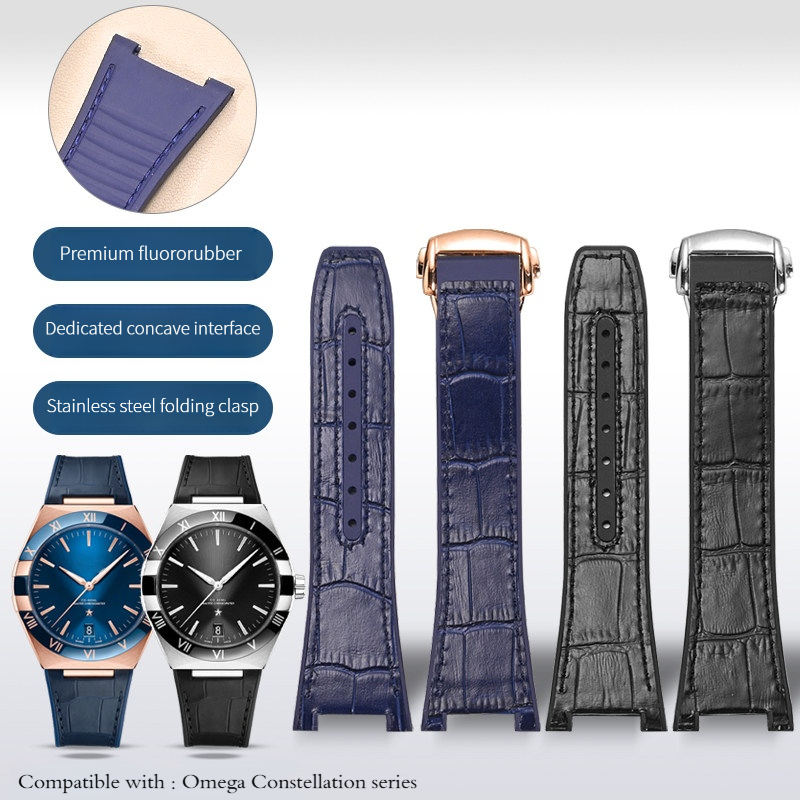 Omega Watch Constellation - Bracelet de montre en cuir de