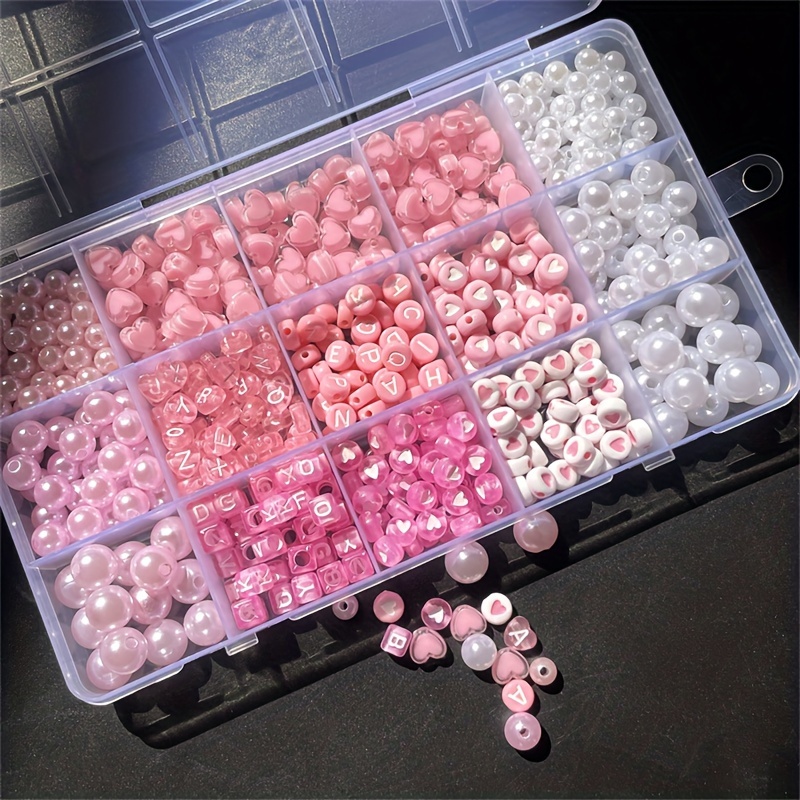 Fine Jewelry & Watches Photos - Boîte alphabet rose 10 pièces, perles