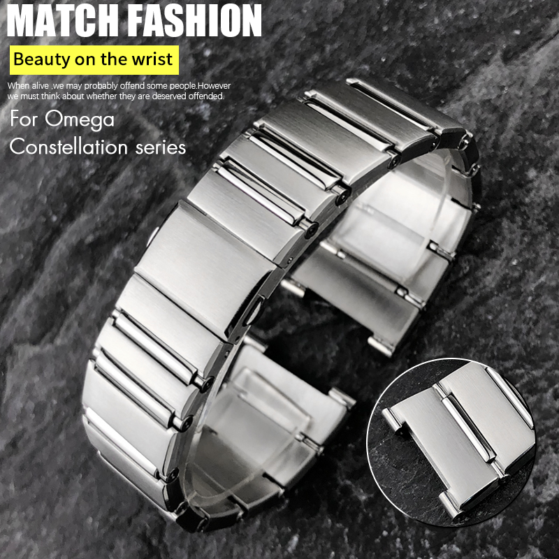 Omega Watch Constellation - Bracelet de montre en acier inoxydable,