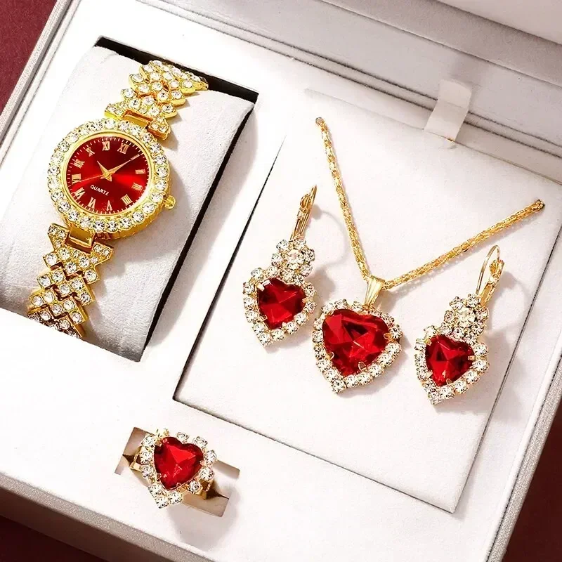 Jewelry Clasp Watches - Ensemble de bijoux de luxe doré