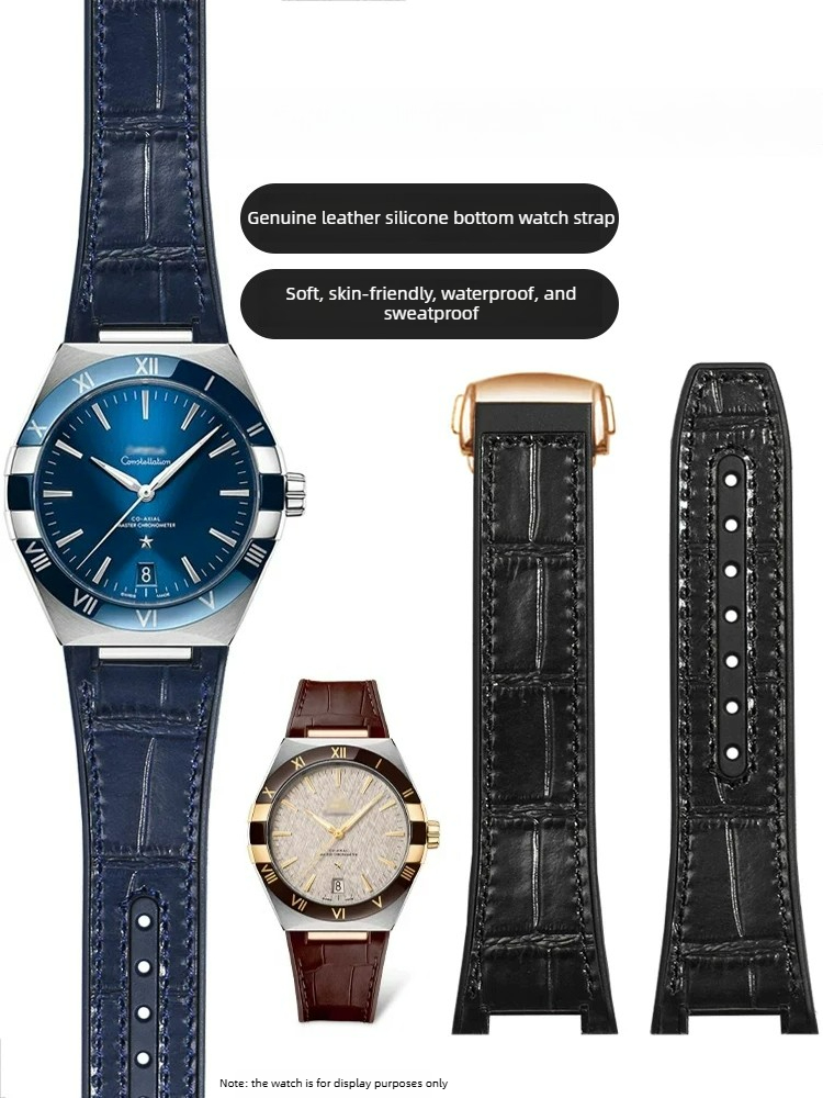 Omega Watch Constellation - Bracelet de montre en cuir et