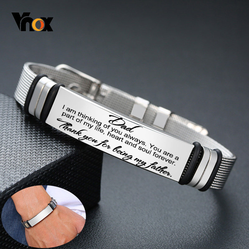 Jewelry Clasp Watches - Vnox-Bracelets en acier inoxydable pour hommes,