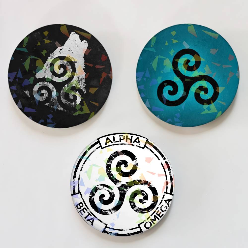 Wolf Jewelry & Watches Tampa - Broches à boutons Laser loup pour