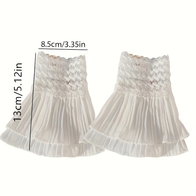 Manchettes plissées en dentell - Cuff Bangle Bracelet avis et prix