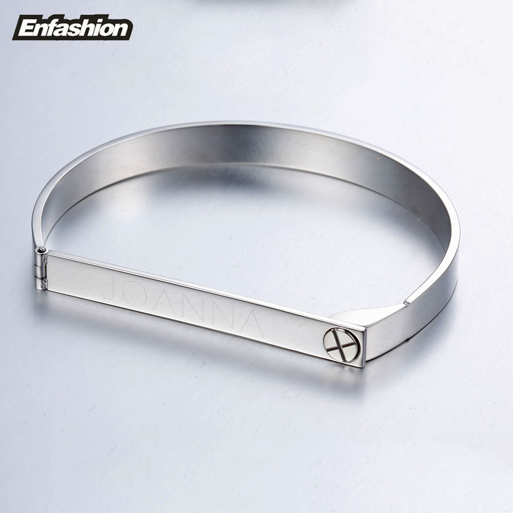 Enfashion-Bracelet Personnalis - Cuff Bangle Bracelet avis et prix