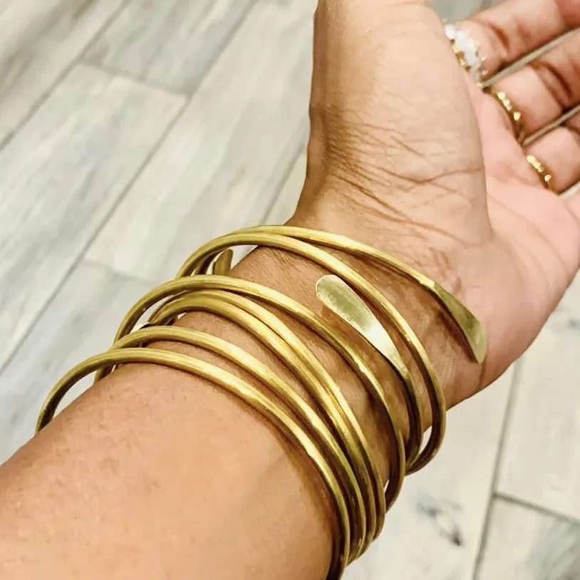 Bracelets empilables en laiton - Cuff Bangle Bracelet avis et prix