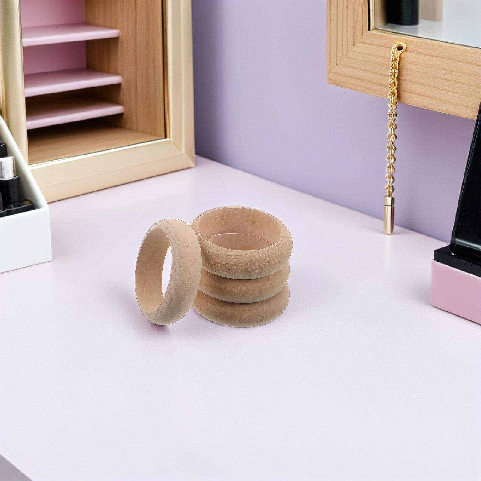 4 Pièces de bracelets en bois  - Cuff Bangle Bracelet avis et prix