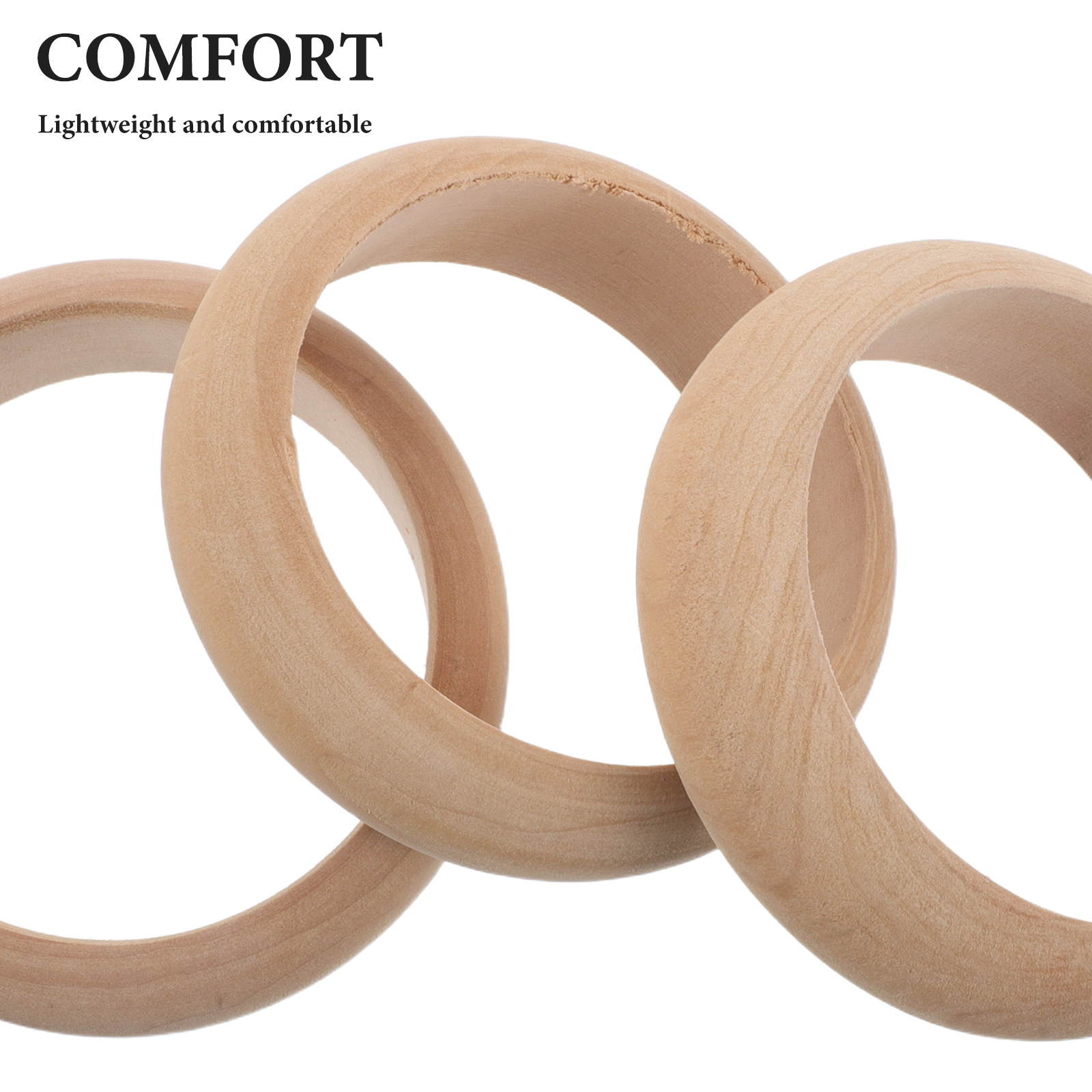 4 Pièces de bracelets en bois  - Cuff Bangle Bracelet avis et prix