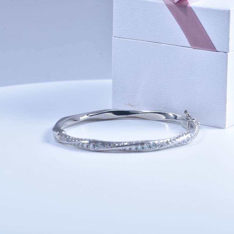 Bracelet en argent sterling 92 - Cuff Bangle Bracelet avis et prix