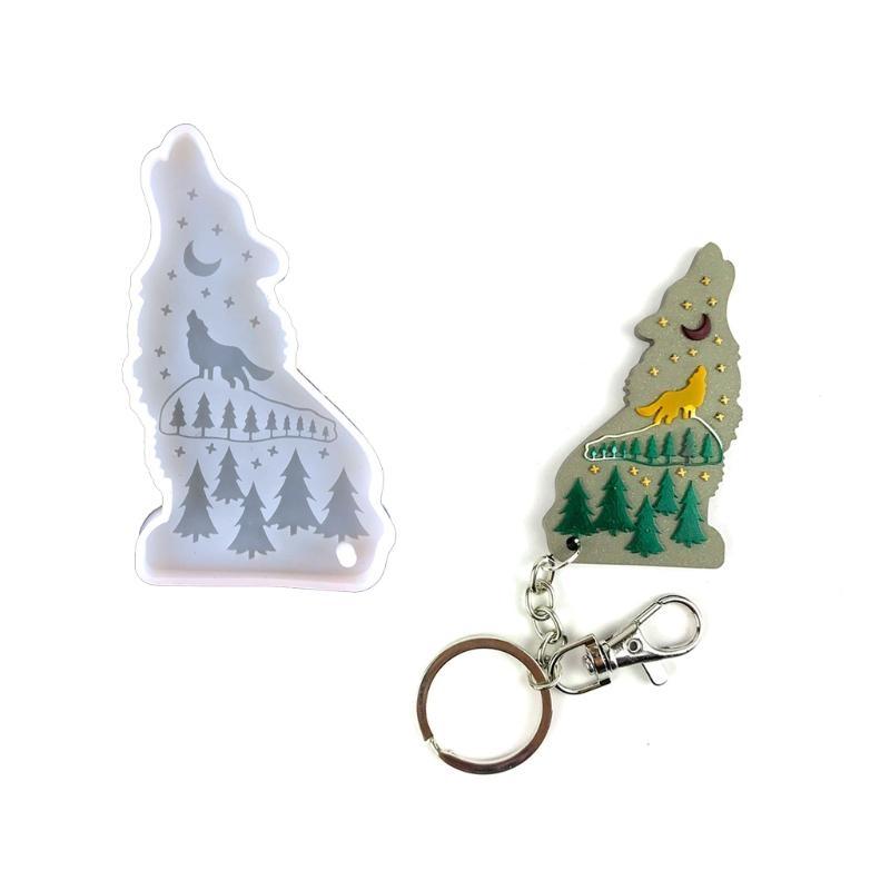 A52E porte-clés loup brillant, - Wolf Jewelry & Watches Tampa avis et prix
