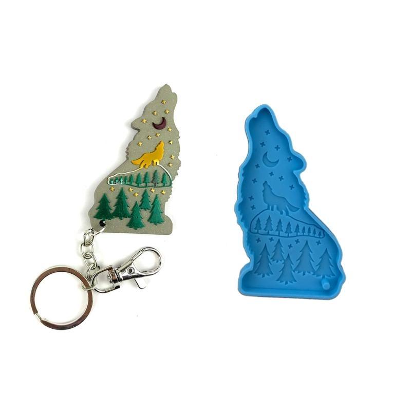 A52E porte-clés loup brillant, - Wolf Jewelry & Watches Tampa avis et prix