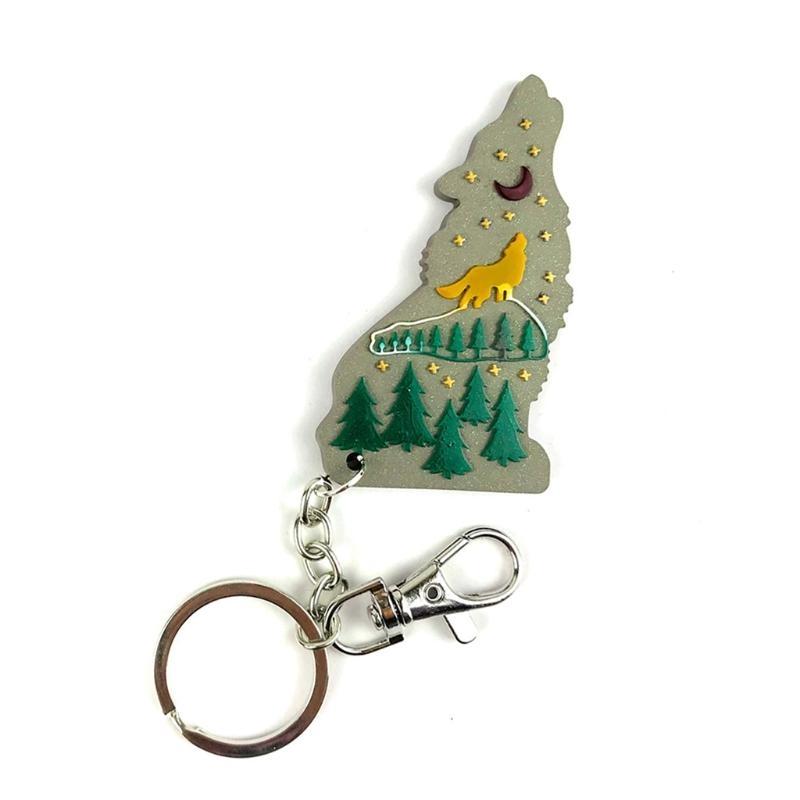 A52E porte-clés loup brillant, - Wolf Jewelry & Watches Tampa avis et prix