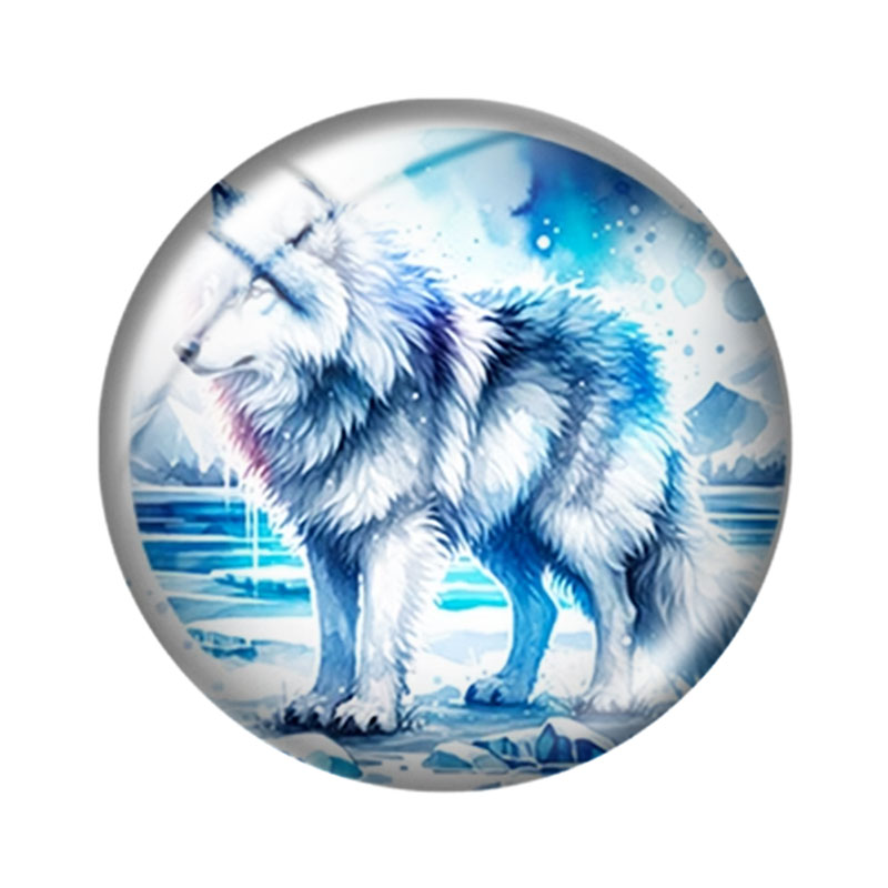 Cabochons en verre motif loup  - Wolf Jewelry & Watches Tampa avis et prix