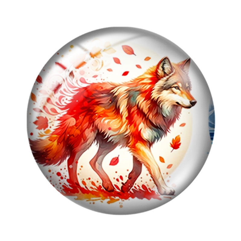 Cabochons en verre motif loup  - Wolf Jewelry & Watches Tampa avis et prix