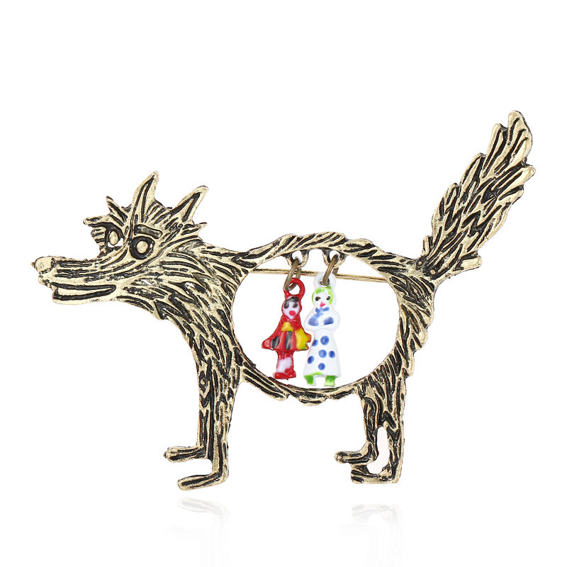 Broche Vintage Loup et Bébés p - Wolf Jewelry & Watches Tampa avis et prix