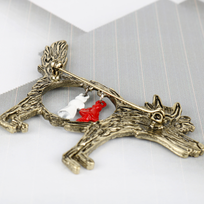 Broche Vintage Loup et Bébés p - Wolf Jewelry & Watches Tampa avis et prix